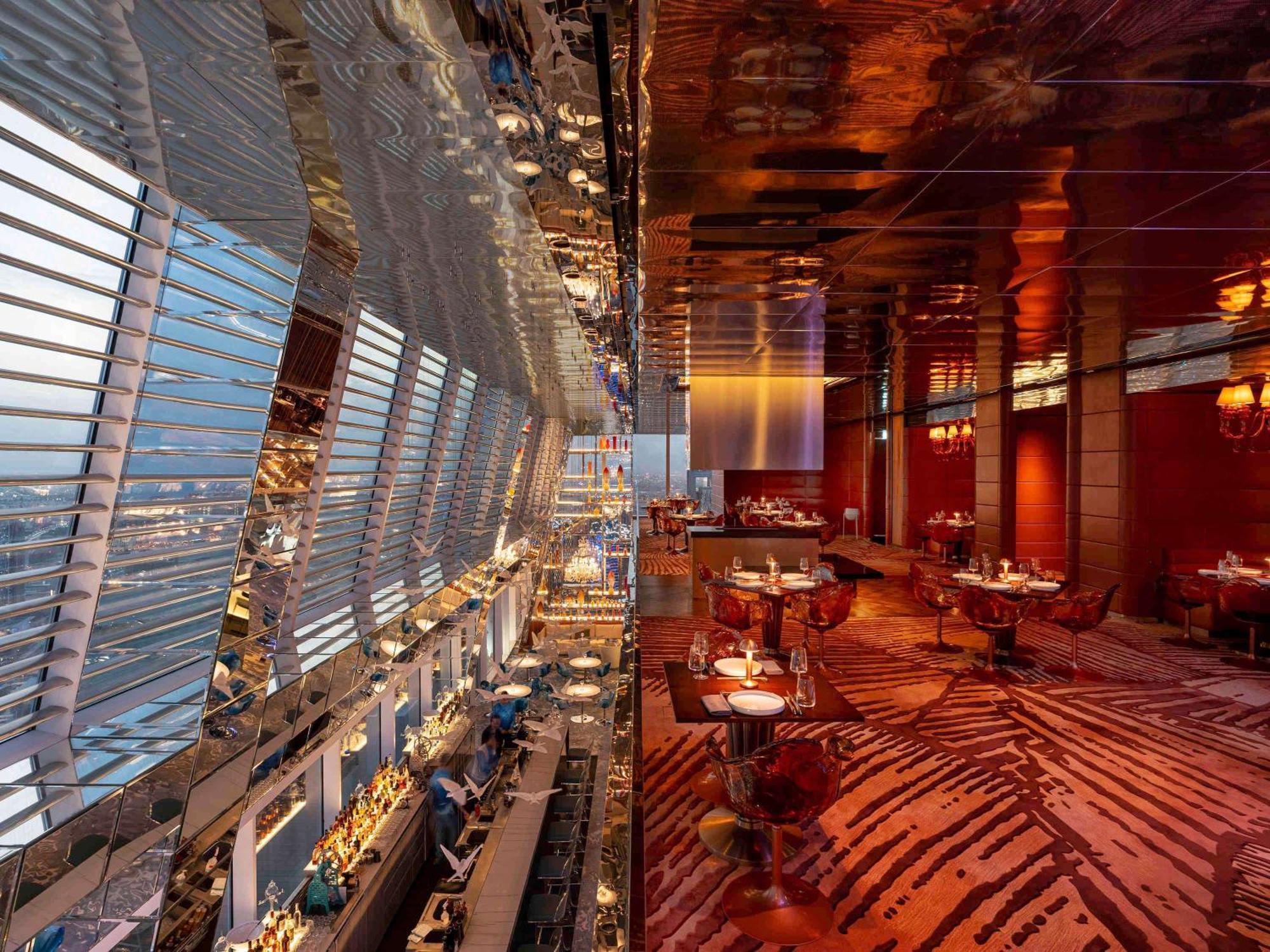 فندق Fairmont Doha Lusail المظهر الخارجي الصورة The interior of the restaurant
