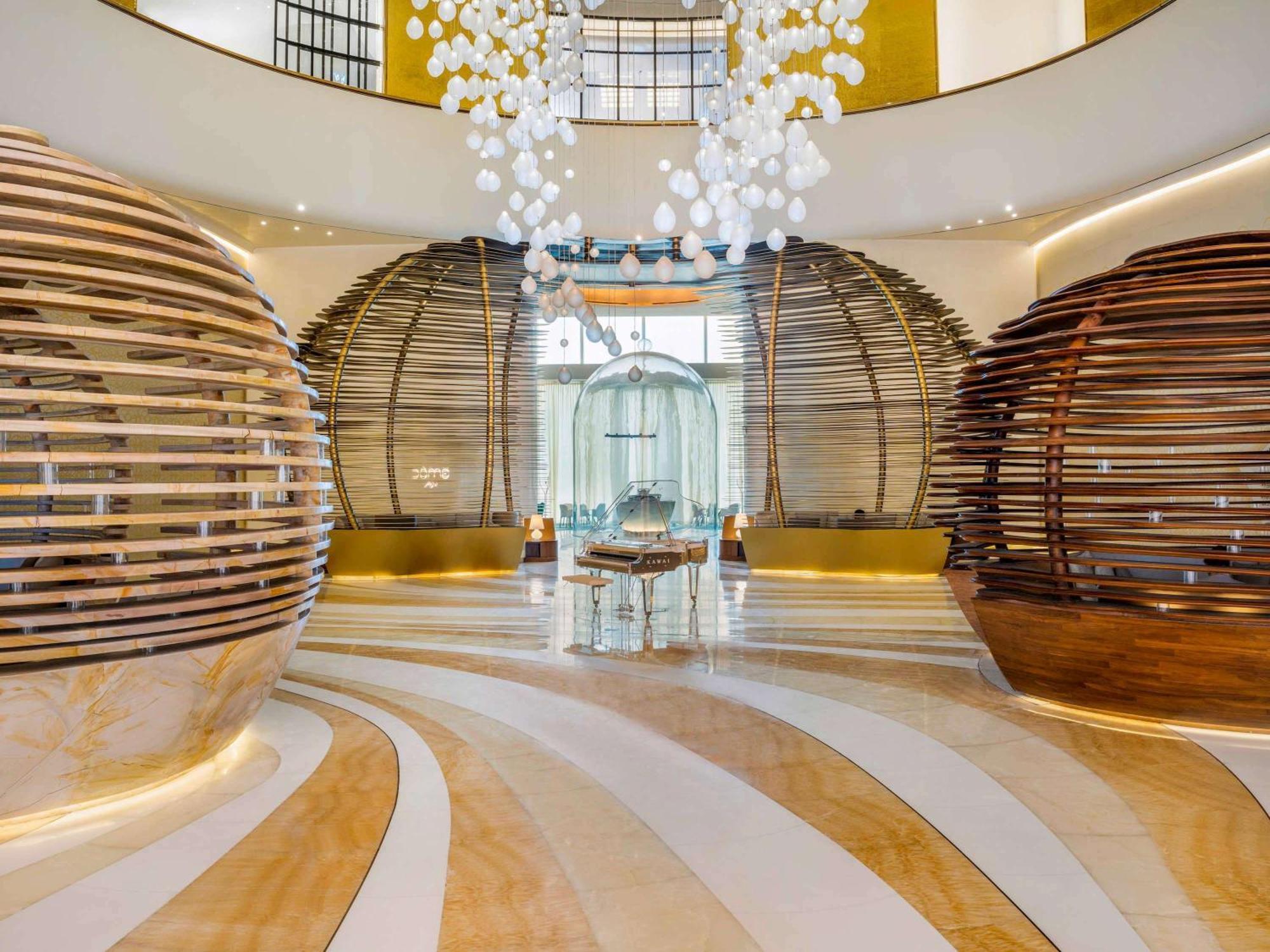 فندق Fairmont Doha Lusail المظهر الخارجي الصورة The interior of the hotel